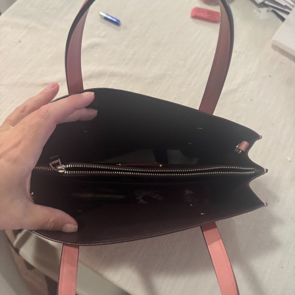 Gently used  COACH Charlie Carryall 28 in Signature Leather. - Picture 2 of 3